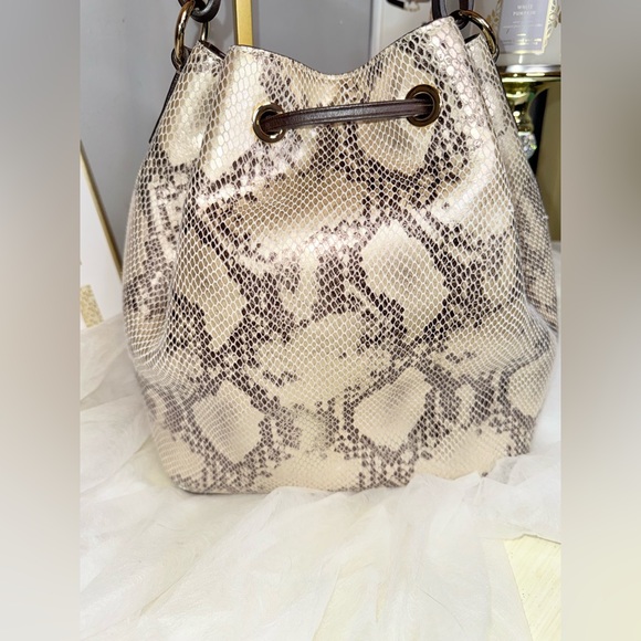 Dooney & Bourke Serena Python Drawstring Bag Limited Edition - Picture 7 of 15